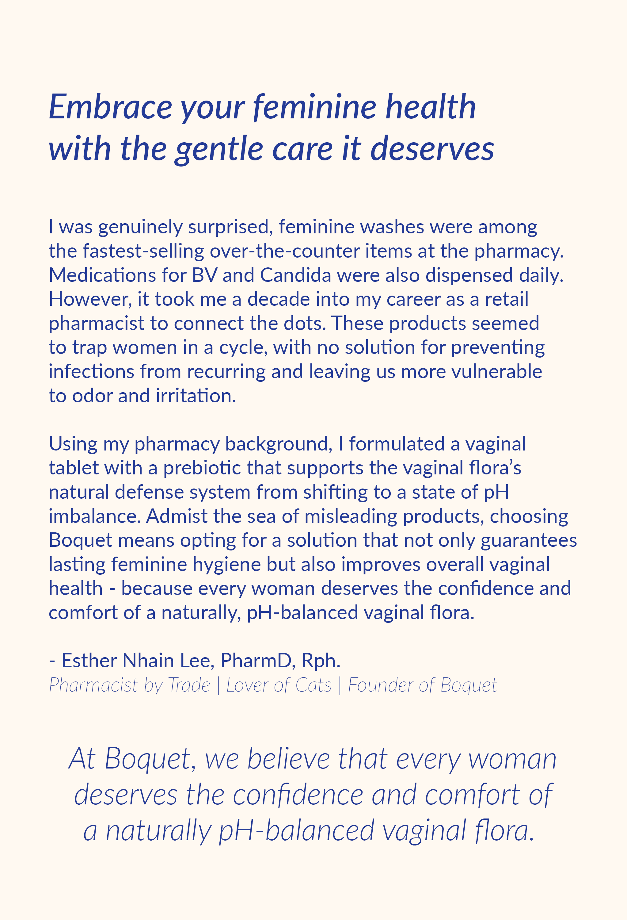 A beige background with blue text: 